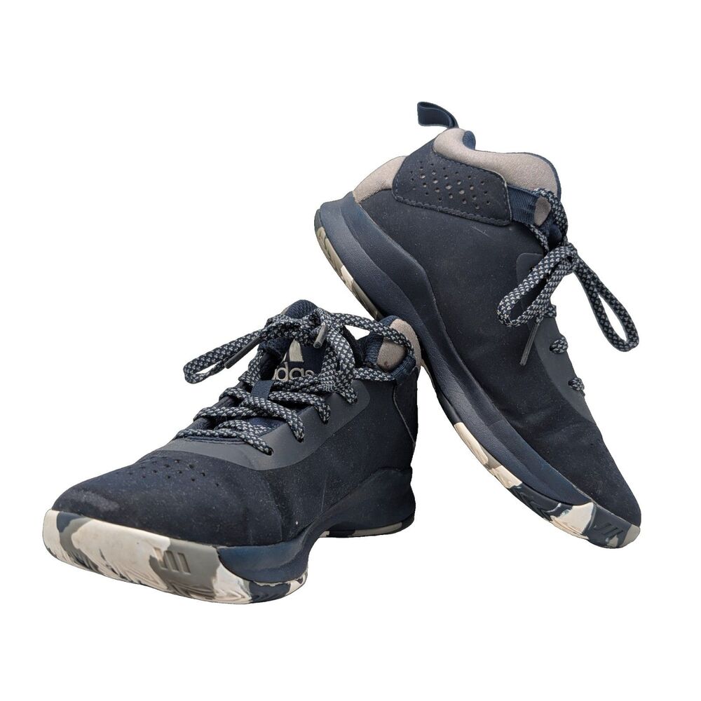 adidas Cross Em Up Navy Gray Kids Sneaker Size Little Kid 13